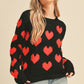 Fuzzy Heart Sweater