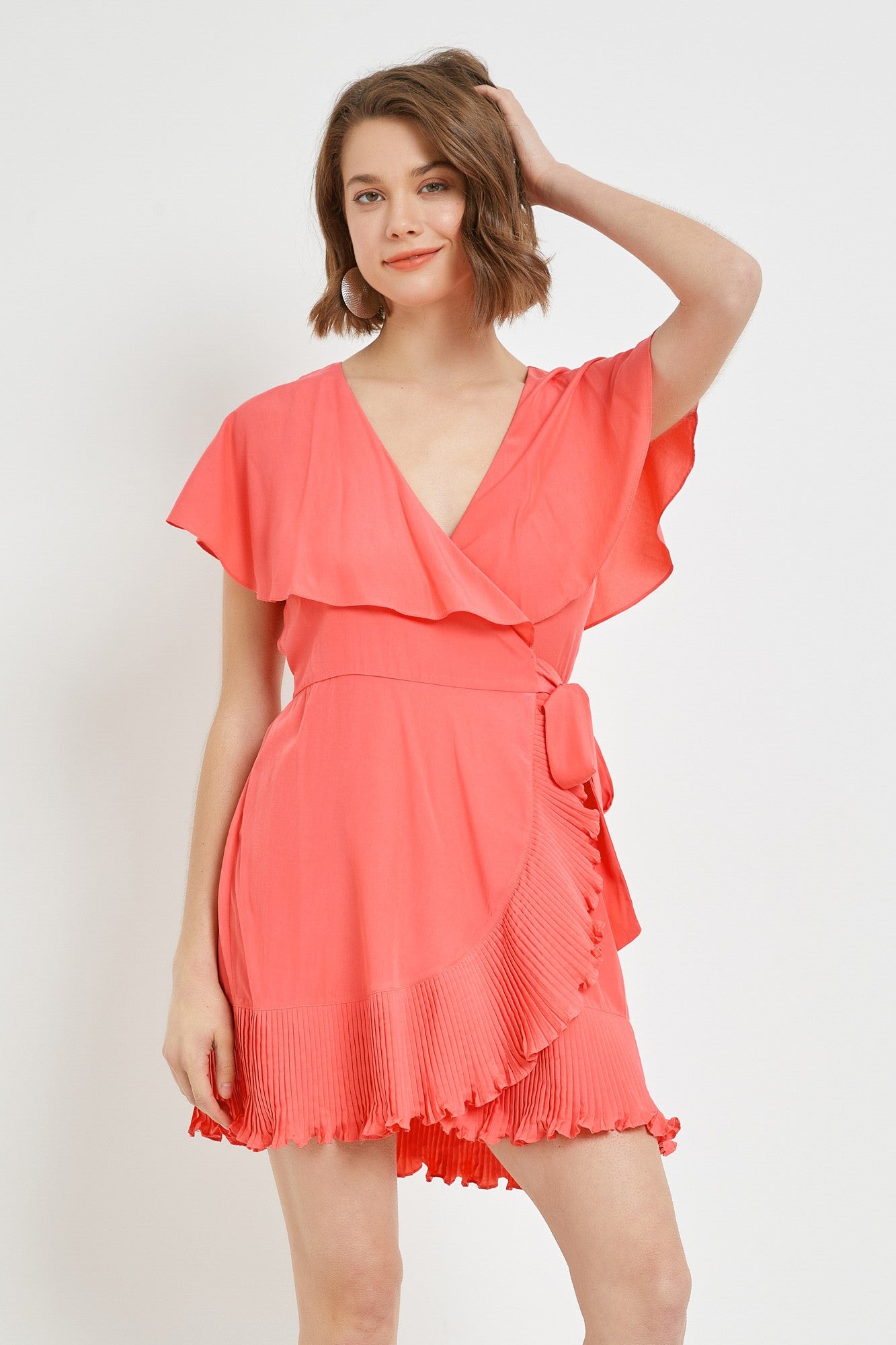 Sunset Wrap Romper Dress