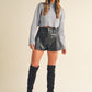 Farrah Faux Leather Shorts