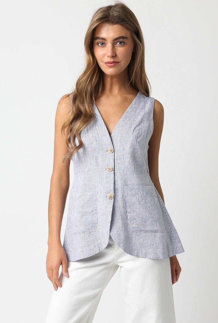 Maggie Linen Top