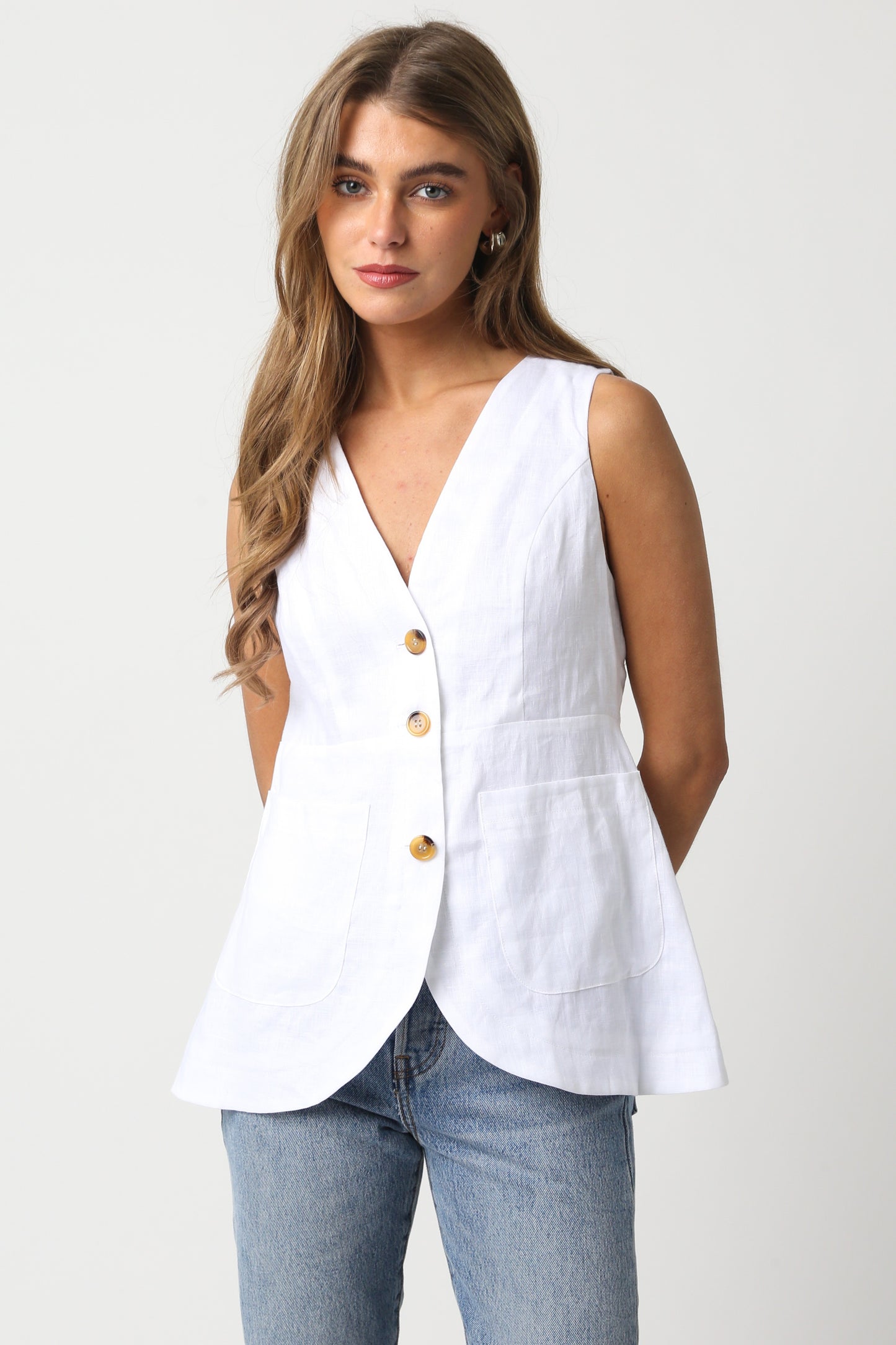 Alyssa Linen Top