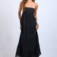 Black Sands Strapless Maxi Dress