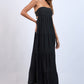 Black Sands Strapless Maxi Dress