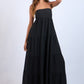 Black Sands Strapless Maxi Dress