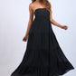 Black Sands Strapless Maxi Dress