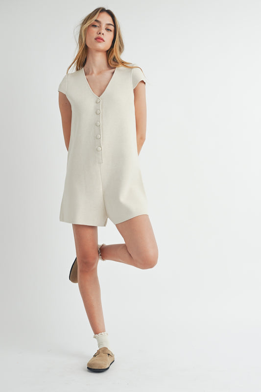 Short Cap Sleeve Romper