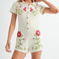 Floral Bliss Button Down Romper