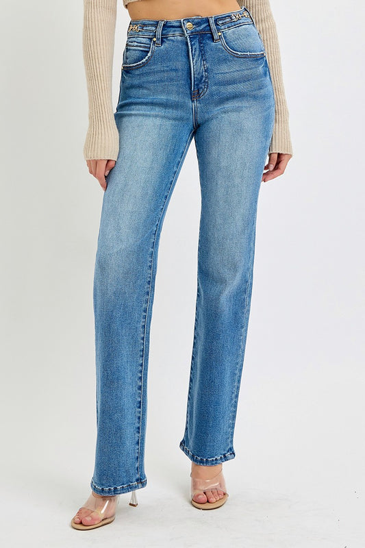 Sculpt & Shape High-Rise Straight Jeans