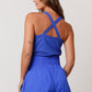 Cross Over Back Sporty Romper