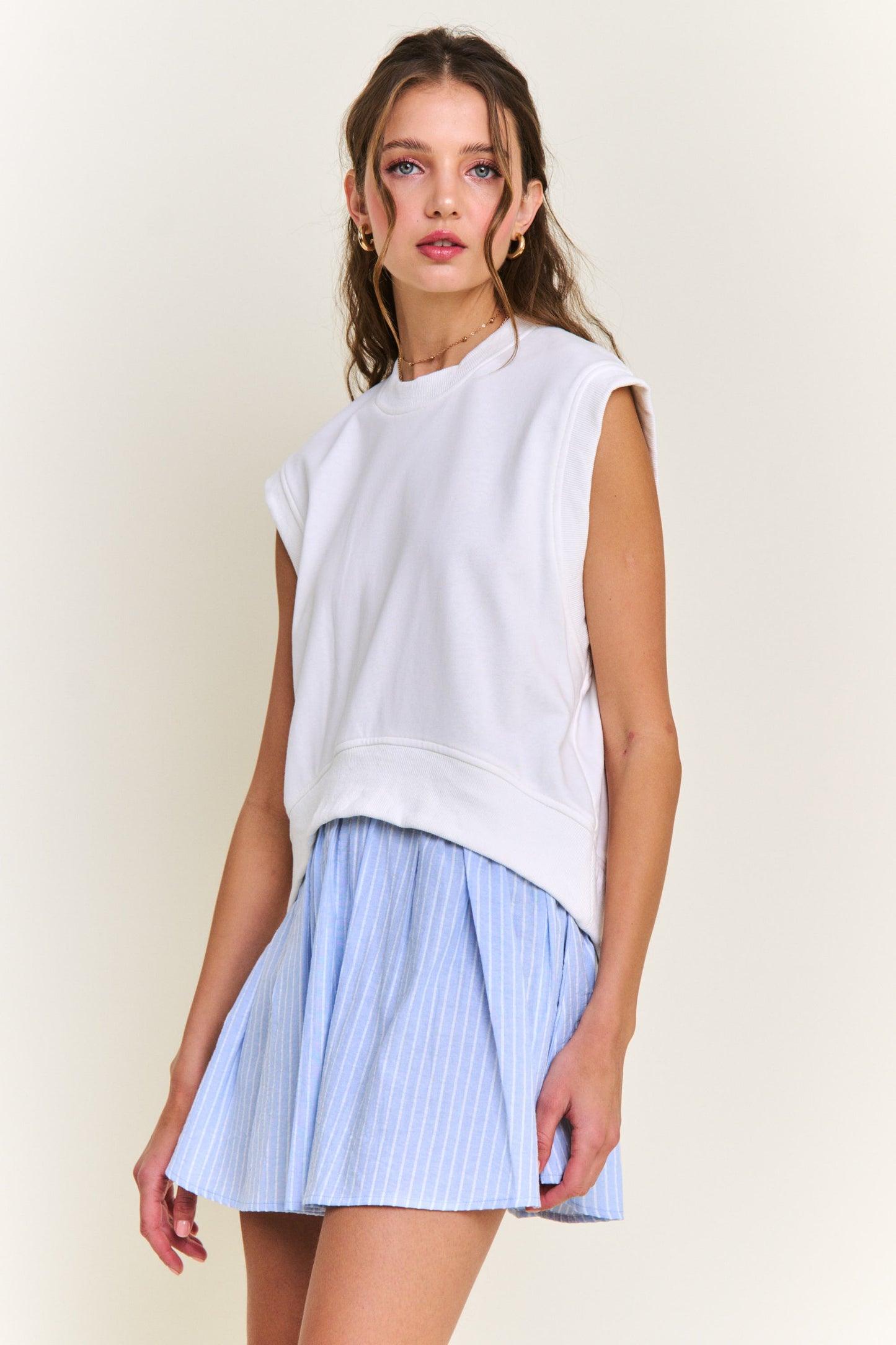 Maggie Short Sleeve Dress- Blue