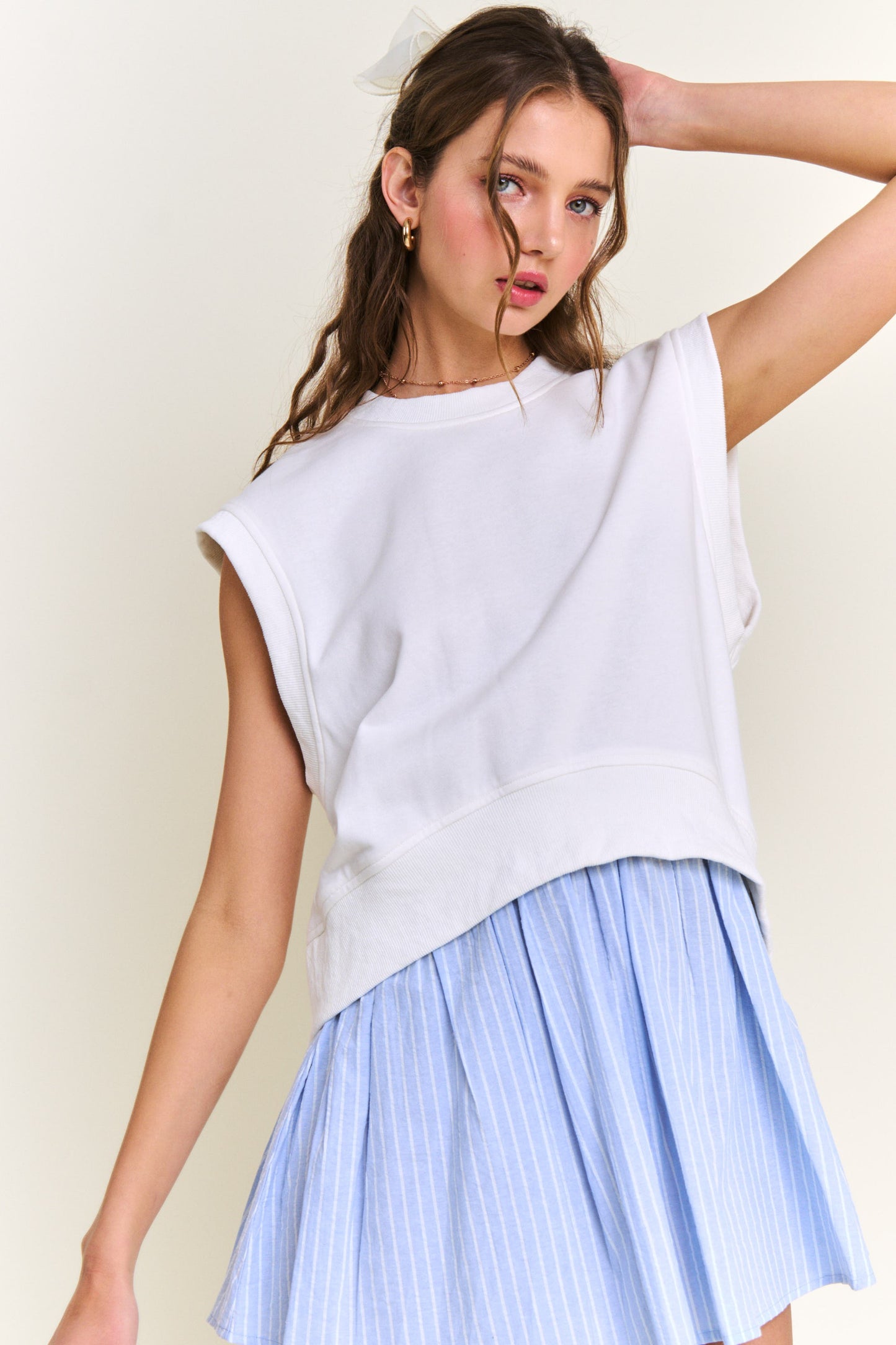 Maggie Short Sleeve Dress- Blue