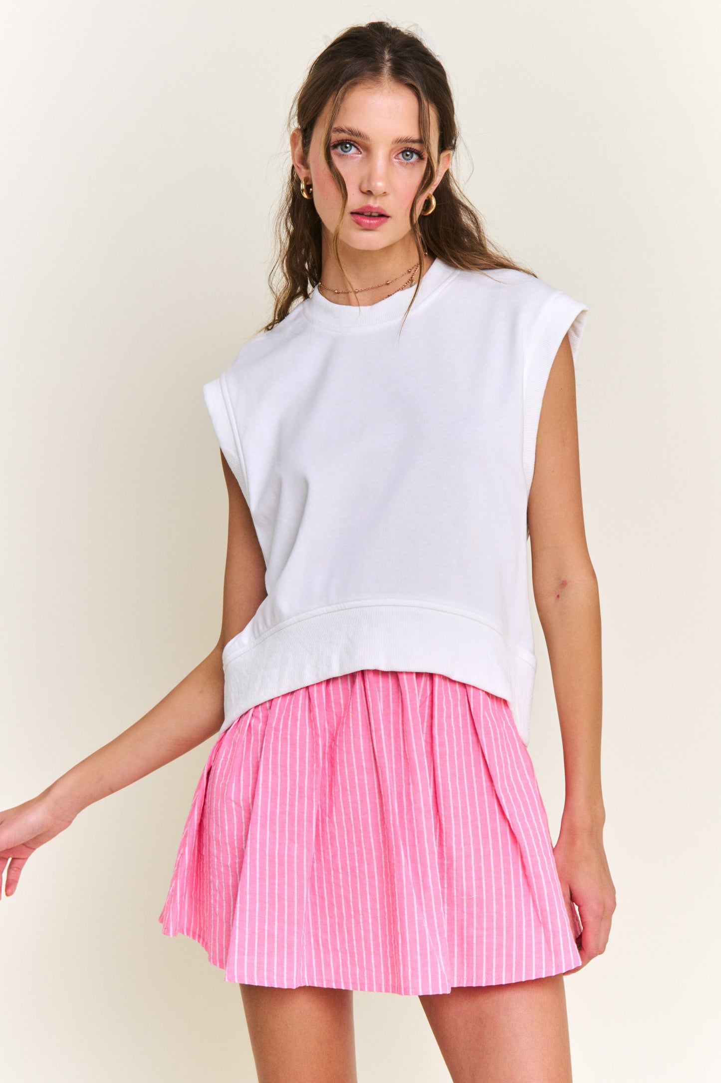 Maggie Short Sleeve Dress- Pink