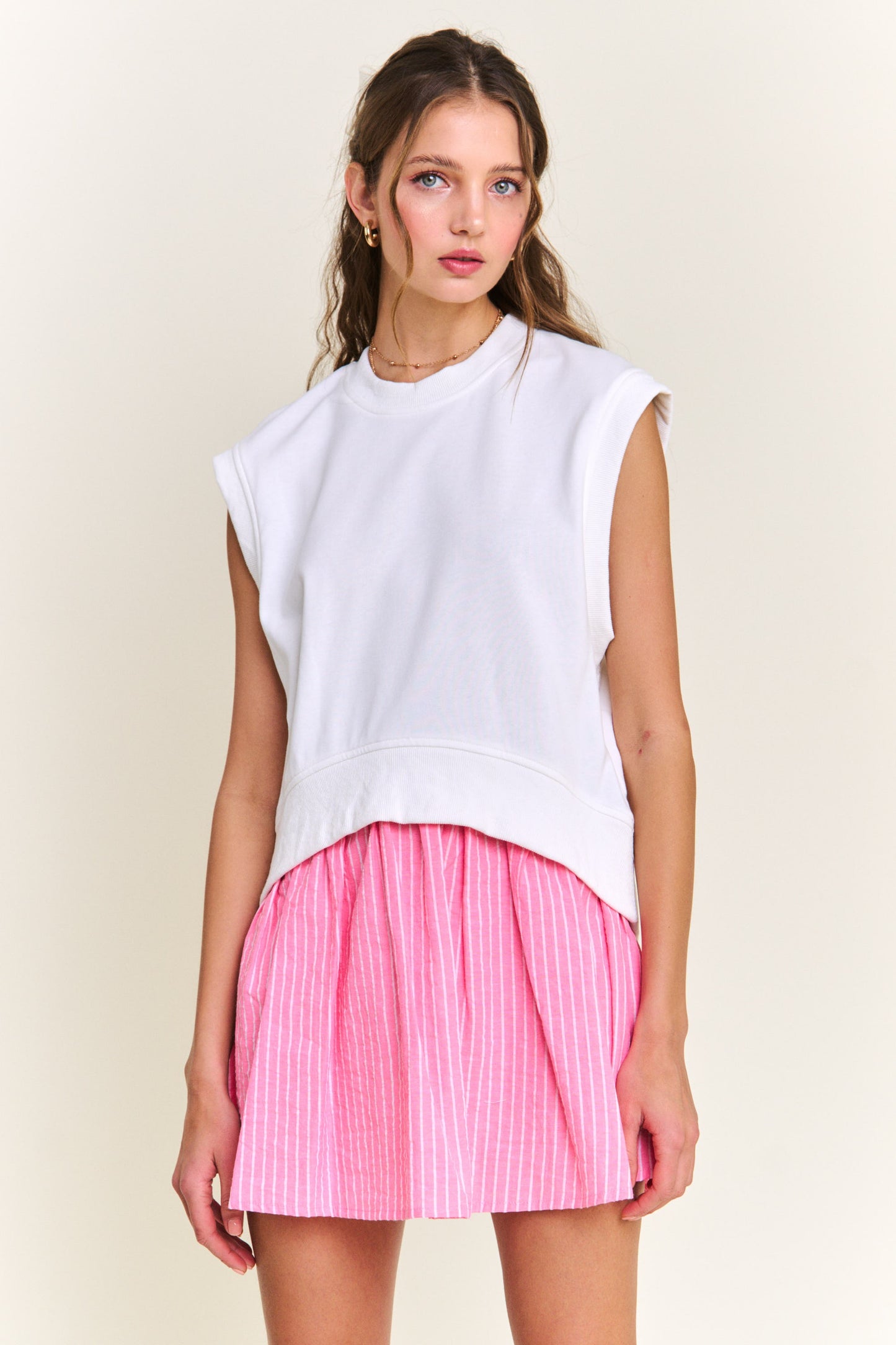 Maggie Short Sleeve Dress- Pink