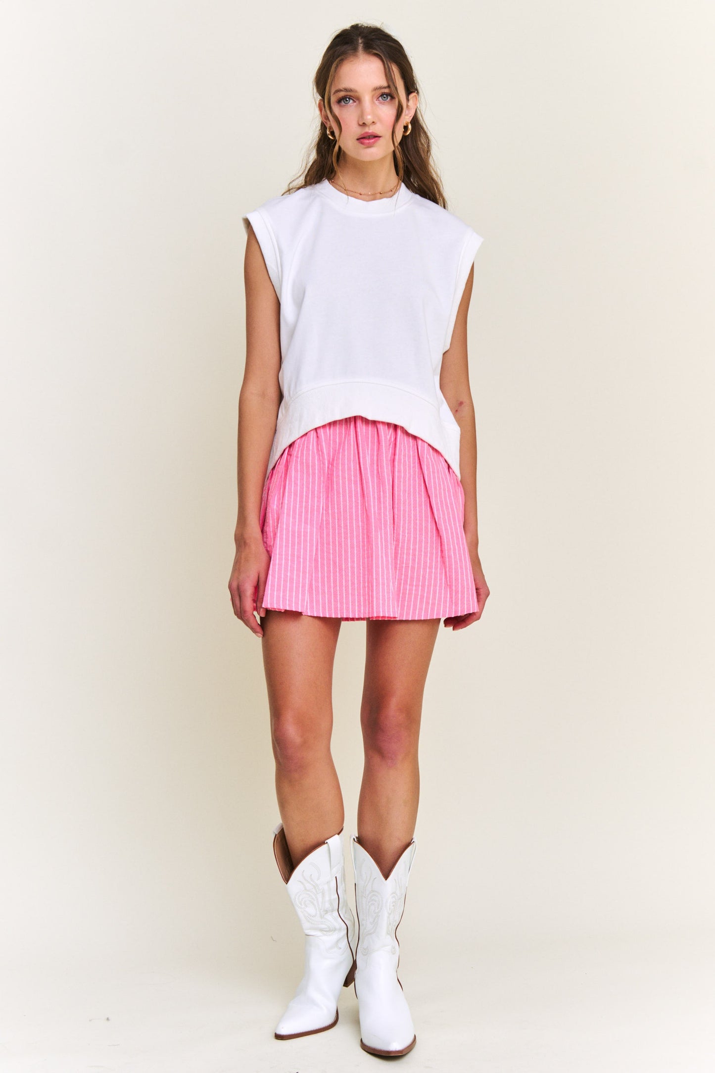 Maggie Short Sleeve Dress- Pink