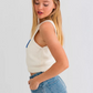 USA Knit Cropped Tank Top