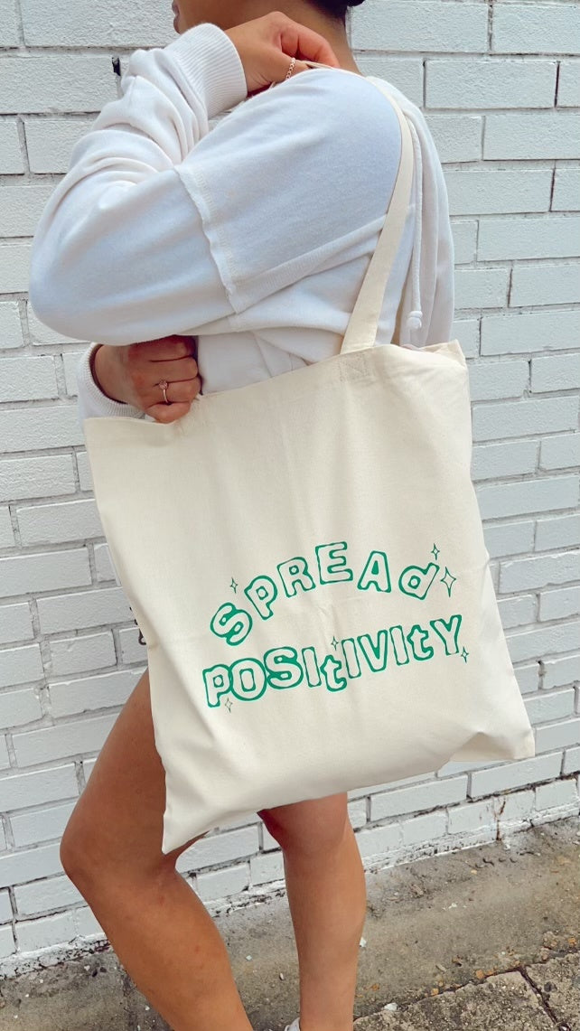 Cotton Spread Positivity Tote