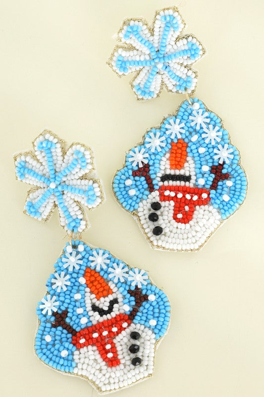 Frosty The Snowman Earrings