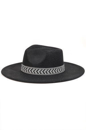 Grey Patter Brim Hat